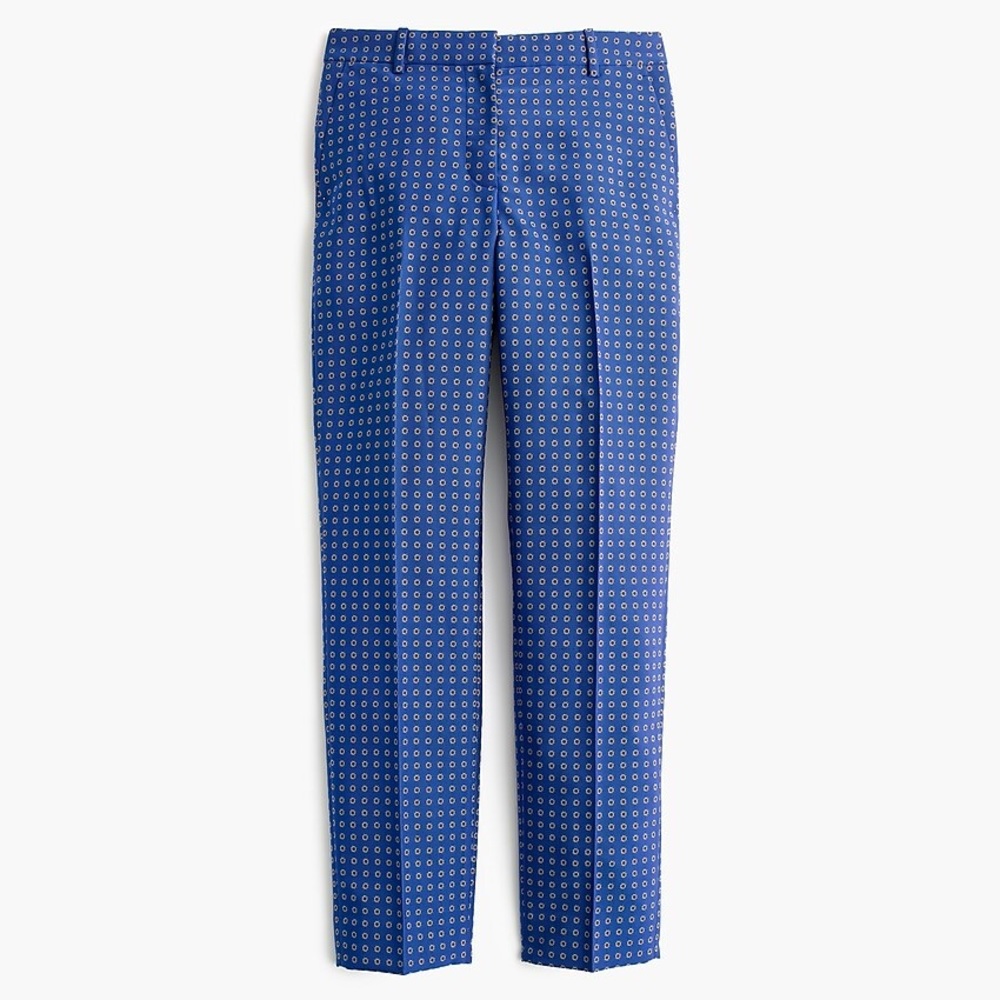 J. Crew Cigarette Pant in Foulard Jacquard NWT